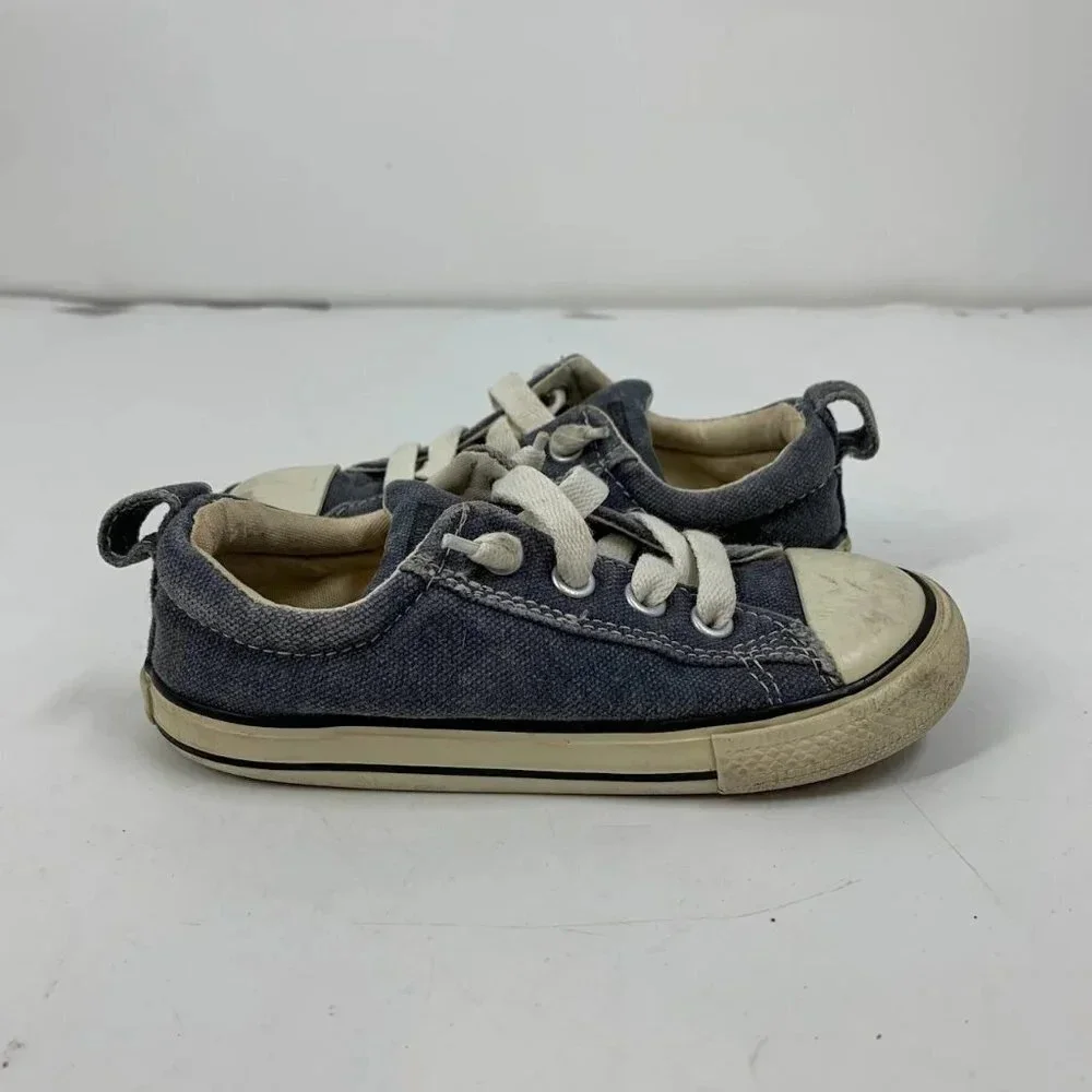 Converse Kids All Star Gray Cushioned 730316F Pull On Low Top‎ Shoe Size 10